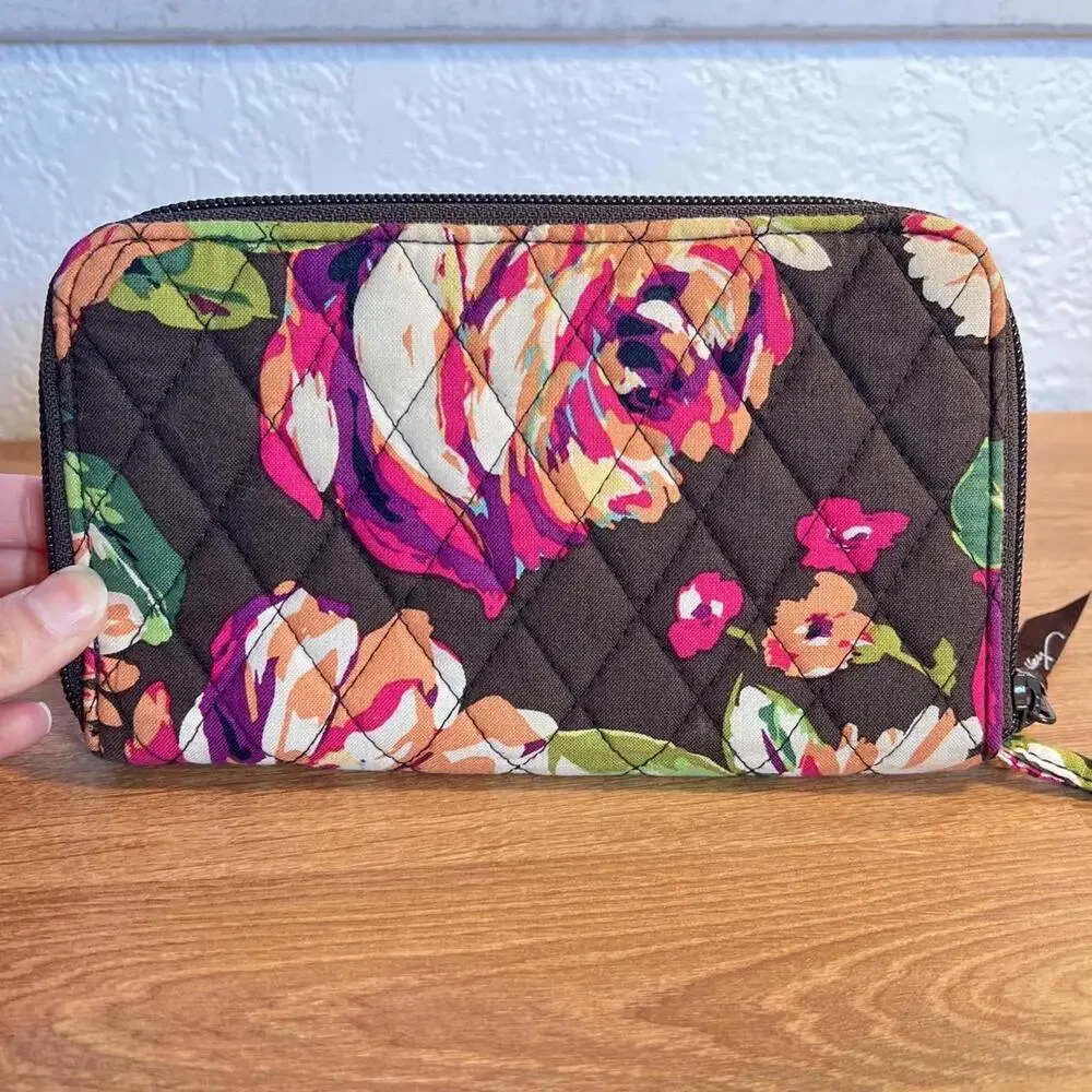 Vera Bradley Quilted Floral Wristlet Wallet - Picture 3 of 4